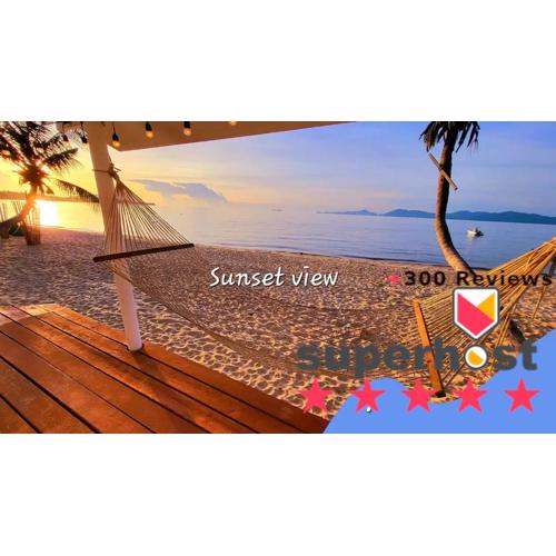 -20 percent OFF! Private BEACH FRONT house Sunset