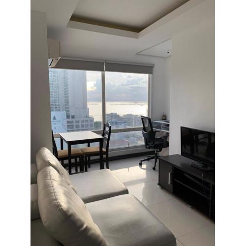 1 BR with balcony, fully furnished overlooking Manila Bay at Birch Tower, Malate, Manila