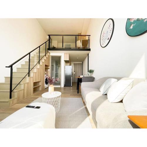 1905Duplex One Bedroom Residence sukhumvit 87 BTS on nut