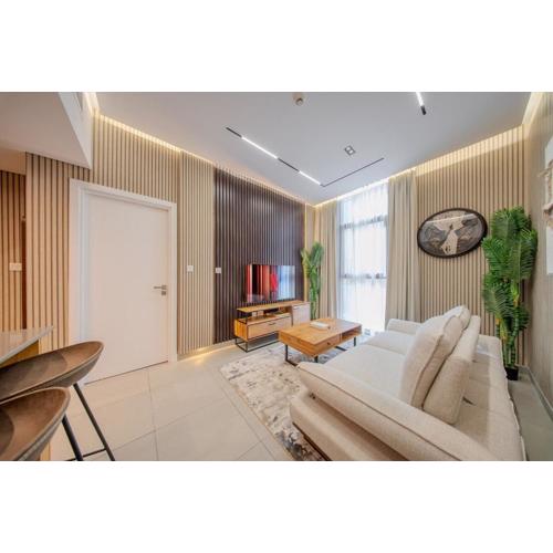 1BR Apartment With Living Room - Poolview - Alef Al Mamsha