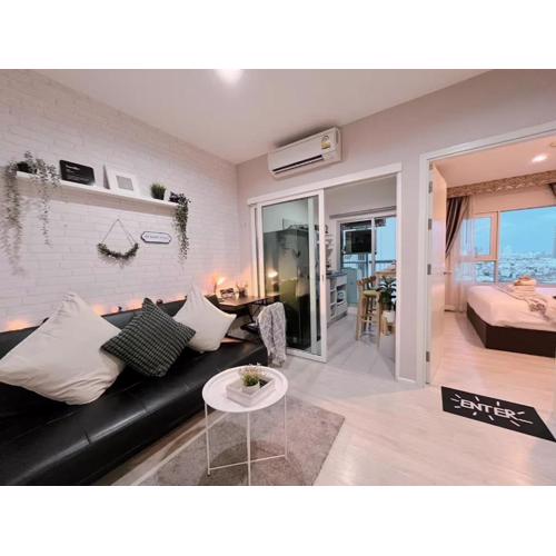 1BR Walk 1min to BTS 3min Mall Tapra WiFi 500MB