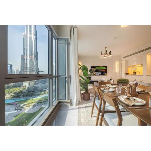 2-Bedroom Apartment with Full Burj Khalifa & Opera House Views Just 9 Min Walk to Dubai Mall!