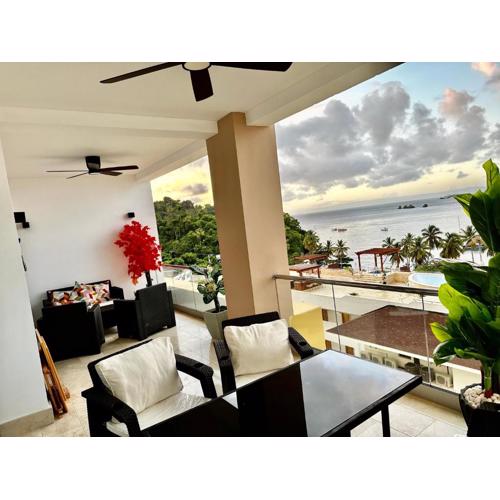 2 bedrooms apartment big balcony ocean view in Samana'