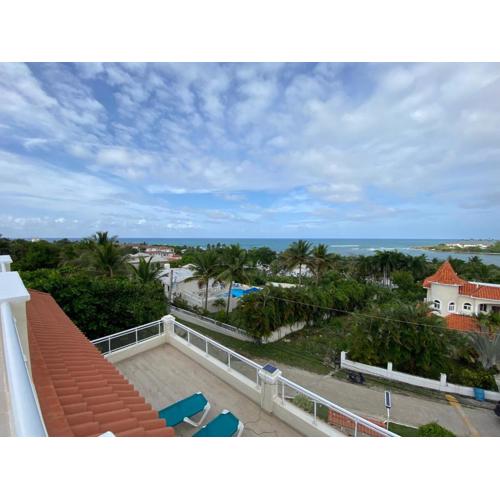 2 BR & 1WR Suite at Villa Costa Verde near Playa Cofresi, Puerto Plata with a pool, balcony, and a rooftop terrace