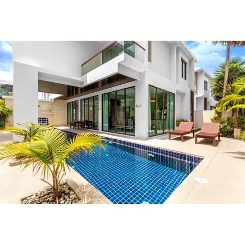 【超值】2卧室别墅【宽敞舒适】13米长私家泳池,配套齐全出行方便,步行700米到kamala海滩 V03