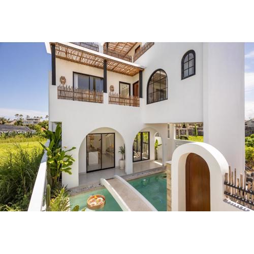 2bd Mediterranean Canggu Villa with Rooftop and Private Pool