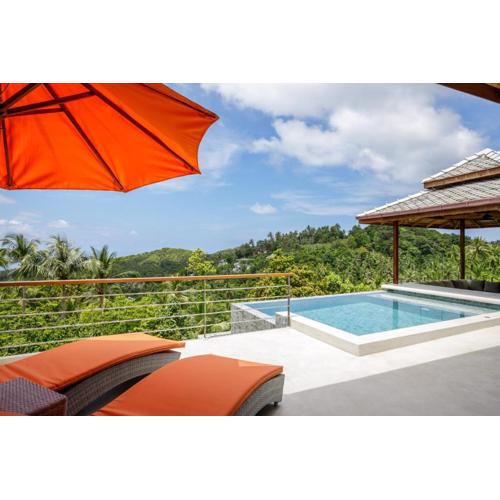 2br Modern Balinese pool & sea view villa #5