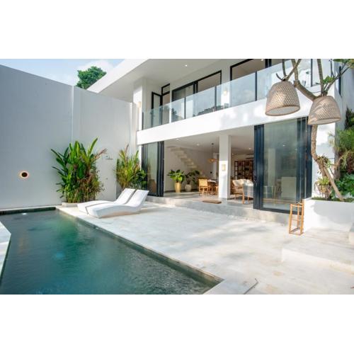 2BR Villa Sand with pool, river view in Canggu