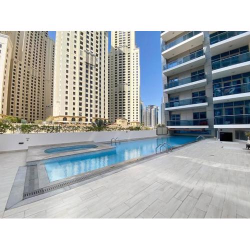 3-5 mins walk to JBR 5-7 mins to the tram