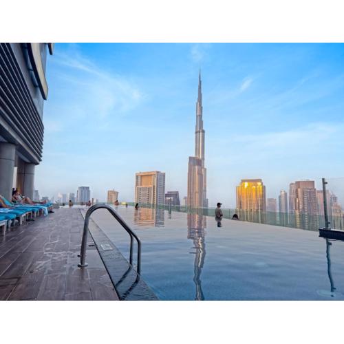 3 Bedroom - Pool Access - 7 mins to Dubai Mall - Sun Set View