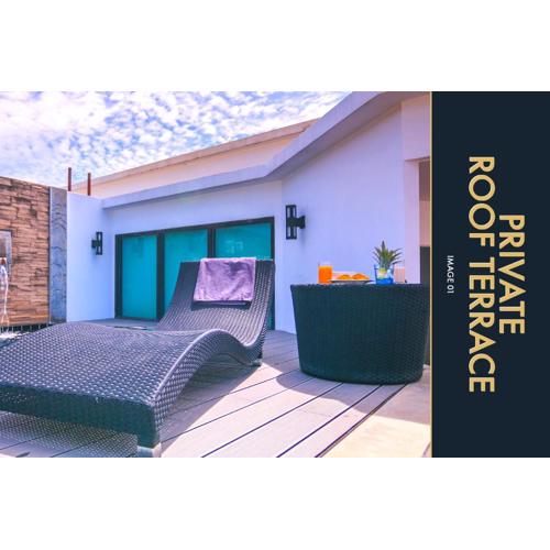 3 BR Amazing Condo with Private Rooftop Pool