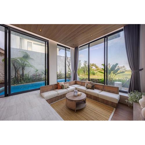 3BR Rice Field Family Villa with Pool & Daily Breakfast by Santi Management