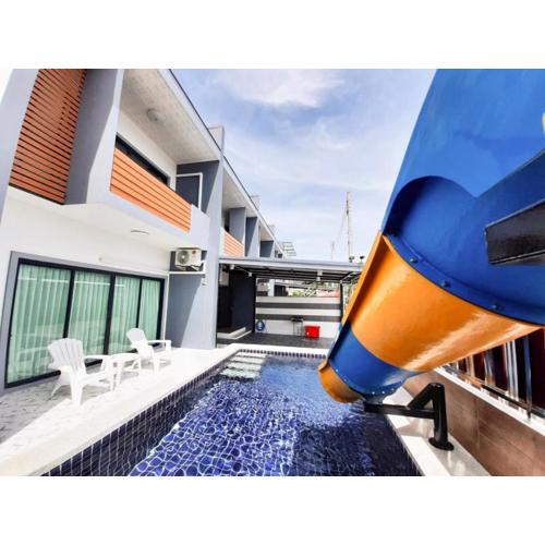 บ้านสไลเดอร์ พูลวิลล่า หัวหิน 4 ห้องนอน ปาร์ตี้ดังได้