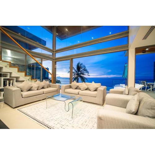 卡马拉海滩一线海景6卧别墅 巴东酒吧街10分钟到达直通海滩家海景spa漂浮茶