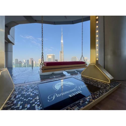 64th floor Skyline Pool with Burj Khalifa View in Paramount Hotel Midtown