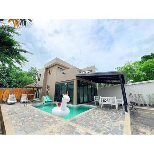 A1-Mountain View Private Pool Villa-บางแสน