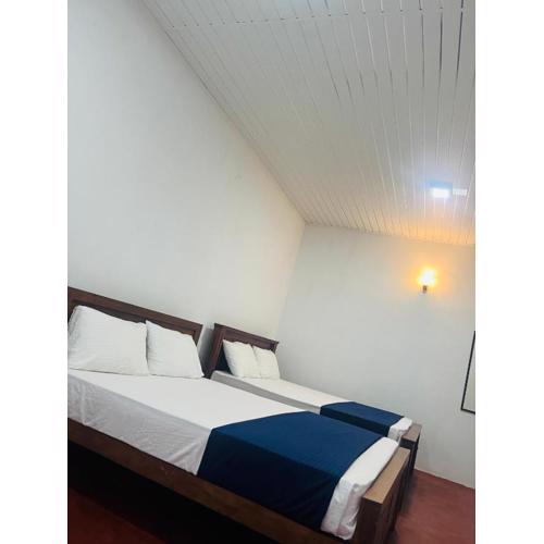 AC Double bed with private bathroom