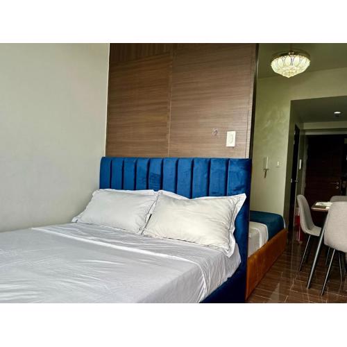 Air residences makati with balcony city lights view