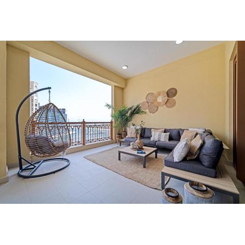 AirDXB - Stylish Relaxing 3-Bedroom Apartment Perfect for Family in Palm Jumeirah