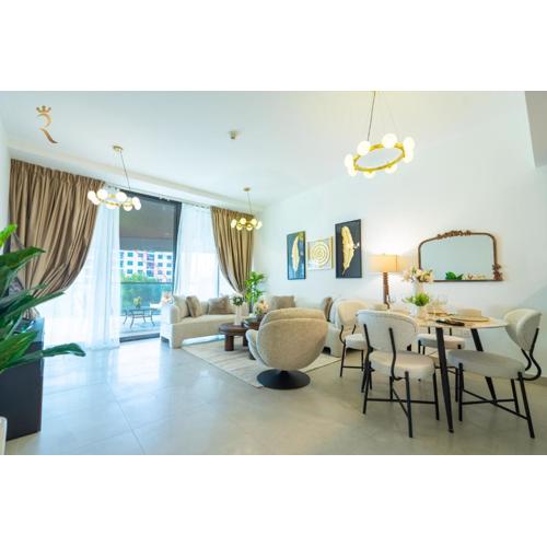 Al Raha Beach Elegant 2BR Apartment with Private Balcony