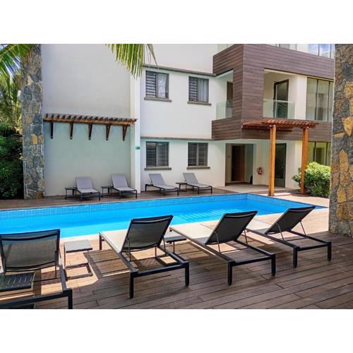 Appt neuf de 2ch ds Residence avec piscine, route côtière Grand Baie