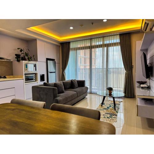 Apt Pejaten Park Residence 2BR Abalone With Wi-Fi & Pool by Damaresa