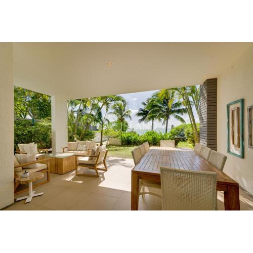 Apt sur la plage, RDC, vue mer, plage privée