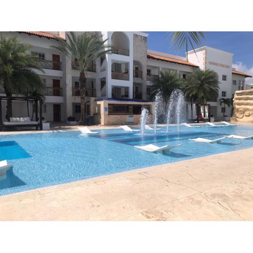 Apto estudio en Punta Cana, vista a la pisicina