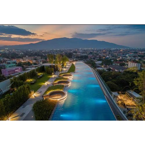 Astra Sky River Chiang Mai 两卧 宜居4人 无边泳池 乳胶床垫