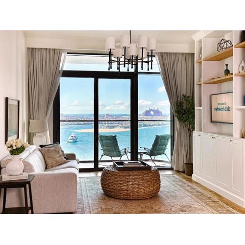 Atlantis View 1BR with Beachfront Access and Balcony
