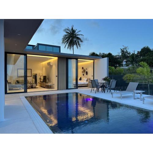 AURA AIR 1, pool & seaview villa, Choengmon 500m