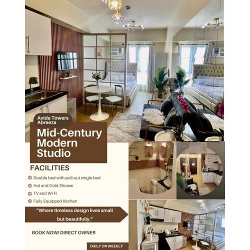 Avida Towers Abreeza-Midcentury Modern Studio