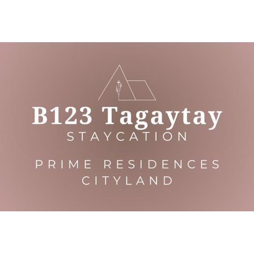B123 Unit 1852 Prime Residences Tagaytay Condominium - Budget Staycation - Not 5-star Hotel Accommodation