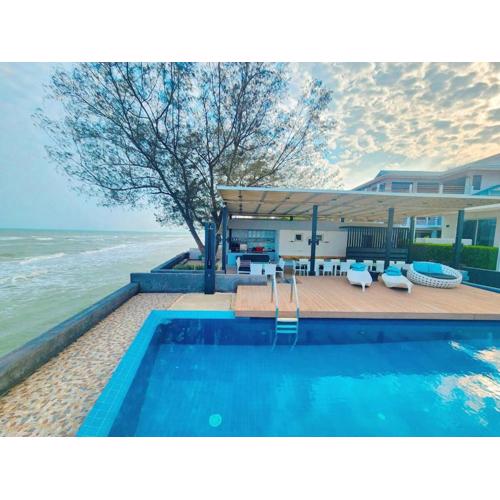 BBG Beachfront poolvilla 5BR close to Huahin city