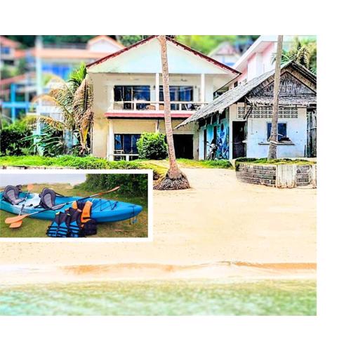 Beach Front Sand Castle - kid friendly right on the perfect beach