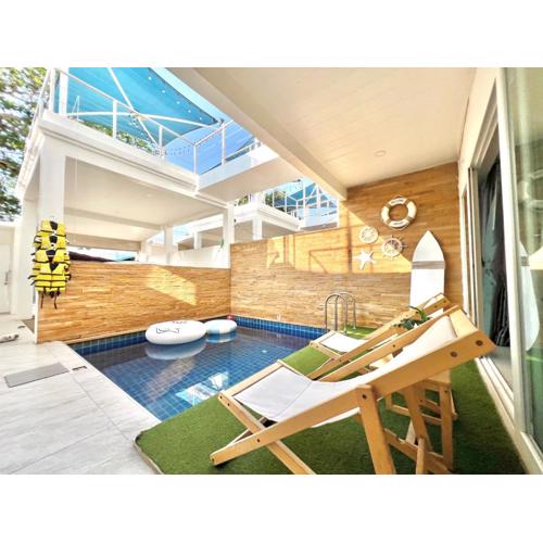 Beach home pool villa bangsaray