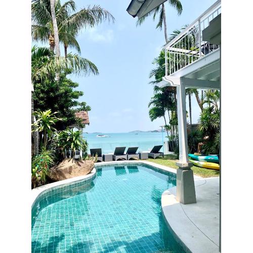 Beachfront Villa Charmant With Private Pool