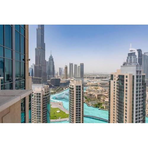 BellaVista - Huge Terrace 1BR Apartment 29 Boulevard Downtown with Burj Khalifa and Fountain Views