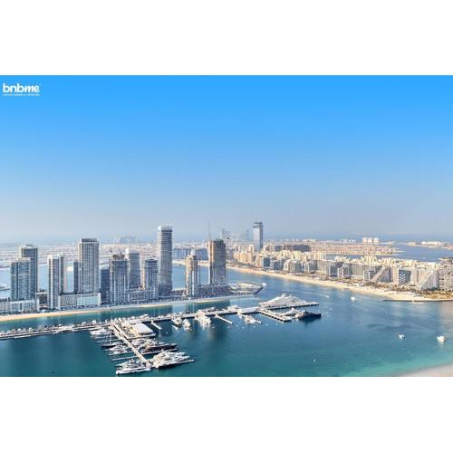 bnbme - Dubai Marina 54th Floor Apt Sea View Two Balconies Pool Gym & Parking