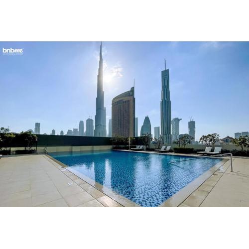 bnbme - Luxury 4BR Downtown Views II Apt Burj Khalifa Views Pool Gym Parking