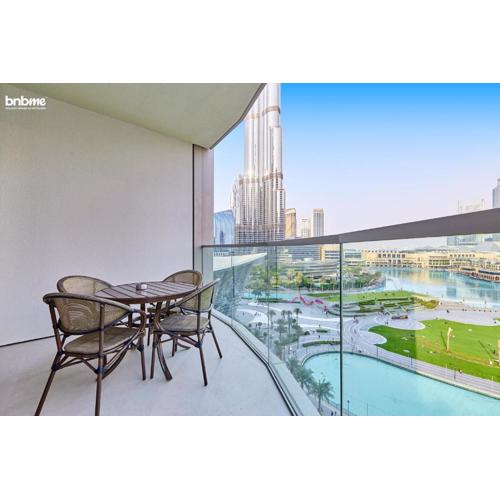 bnbme - Luxury Downtown Dubai Apt Burj Khalifa Fountain Views Pool Gym Parking