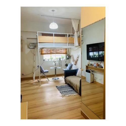 Bohemian Inspired Studio Unit1 at Trees Residences