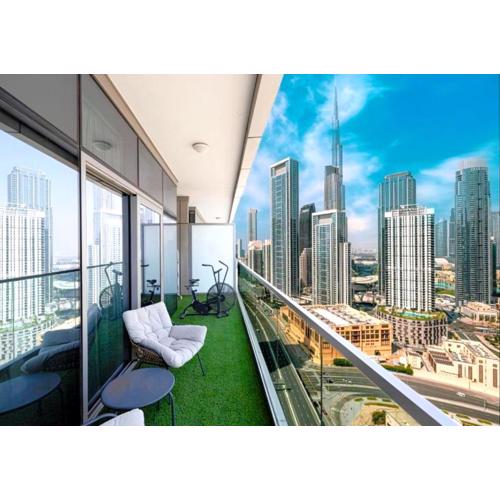 Boulevard 2 Bedroom Family Apartment with BURJ KHALIFA view and INFINITY POOL in 64th Floor Dubai Downtown