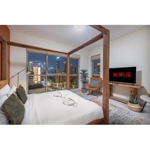 Boulevard 2 BR- Burj Khalifa-Dubai Mall- pool-Gym