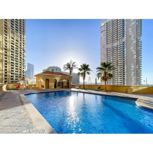 Bright 3BR Apartment in JBR Close to Beach & Shops