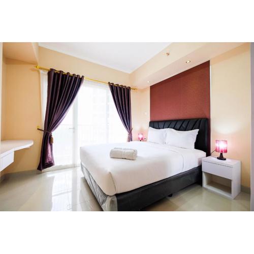 Bright and Stylish 1BR The Oasis Apartment Cikarang By Travelio