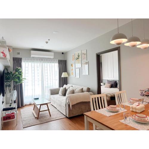 Bright Large room 2B2B 73sqm -Astra Sky River Rooftop Pool