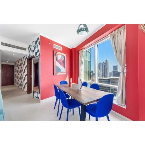 Burj Khalifa & Fountain View- 5mn walk to Dubai mall -Stylish 1BDR Apartment