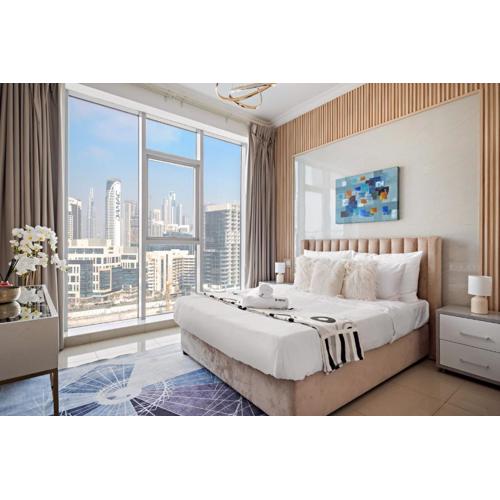 Burj Khalifa View Apartment by Renttiers