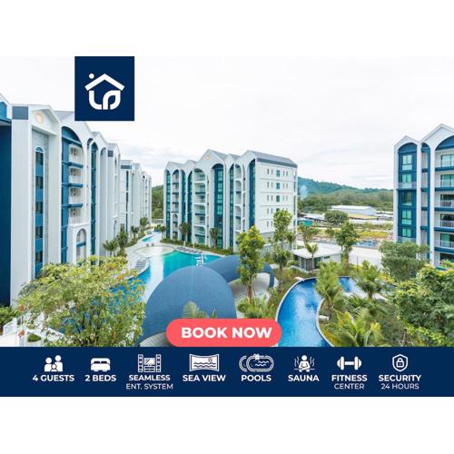 C111 Modern 2BR Escape, Steps to Beach & Cafes